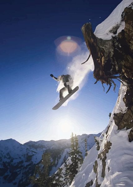 Frissons extrêmes en snowboard par Randy Barbara