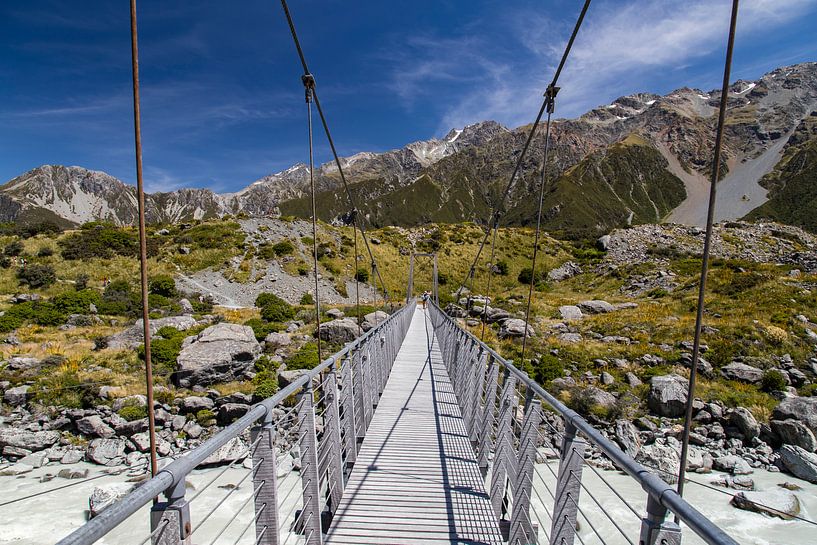 Hooker Valley Track, Mt Cook, Nieuw Zeeland von Willem Vernes