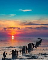 Sonnenuntergang auf dem Wattenmeer