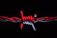 Minimalistischer Stacheldraht