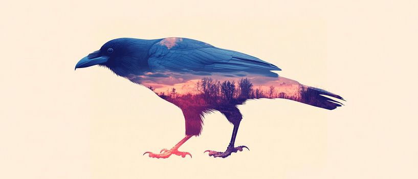 Kreativer Rabe von Poster Art Shop