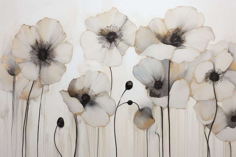 Blumen beige von Bert Nijholt