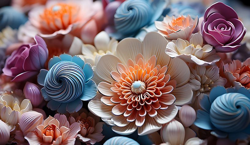 Flower heads by Heike Hultsch