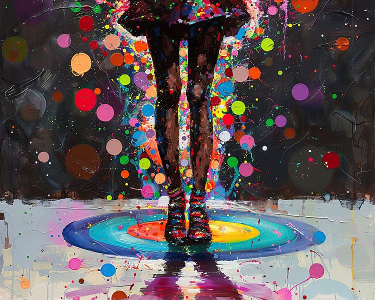 Abstrait moderne | Abstrait par Peintures accrocheuses