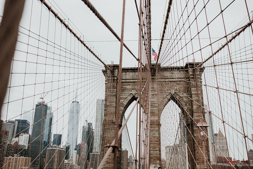 Brooklyn Bridge in New York City | Farbenfrohe Reisefotografie von Trix Leeflang