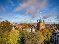 Luftaufnahme der Stadt Zwolle am Sassenpoort