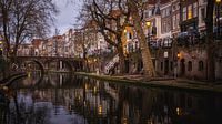 Oudegracht Utrecht at Night
