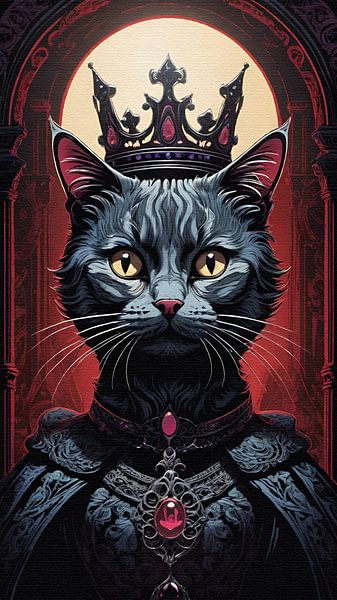 Dark Vintage Style Cat Kings &amp; Queens Teil 4 von Maud De Vries