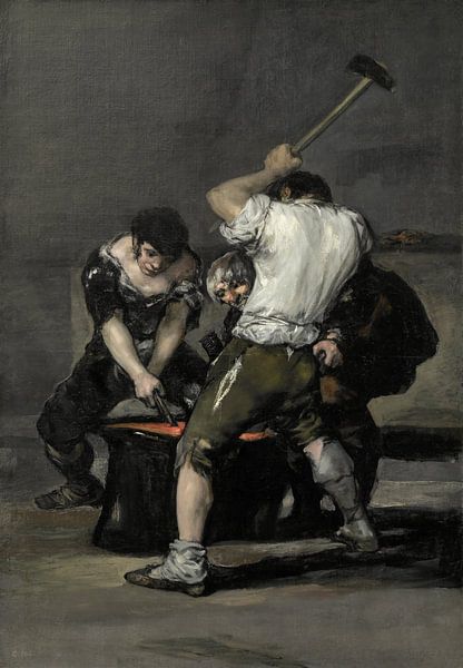 Die Schmiede, Francisco de Goya von Meisterhafte Meister