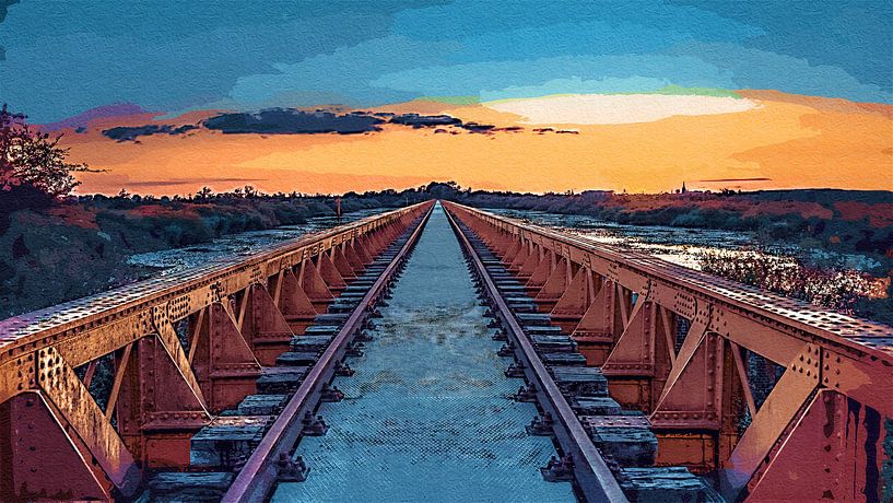 Moerputten Brug / Art by Maurice Meerten