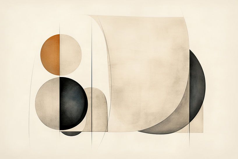 Abstrakter Minimalismus von Abstraktes Gemälde