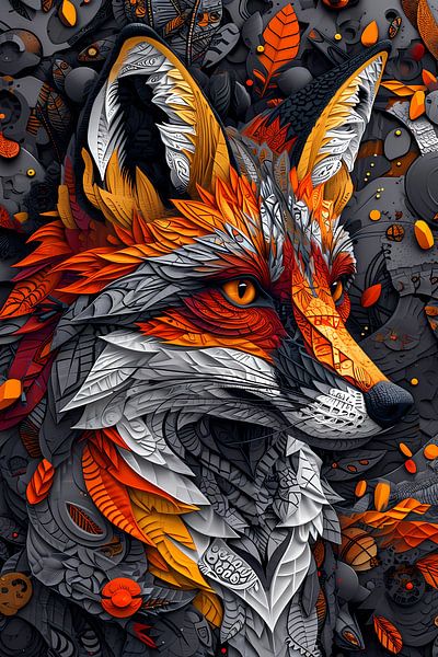 Renard dans les bois par haroulita