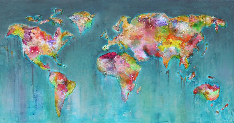 Paint travel map par l'Atelier Paint-Ing