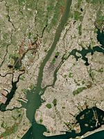 Satellitenbild von New York City, Vereinigte Staaten
