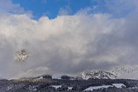 The Alps in the clouds