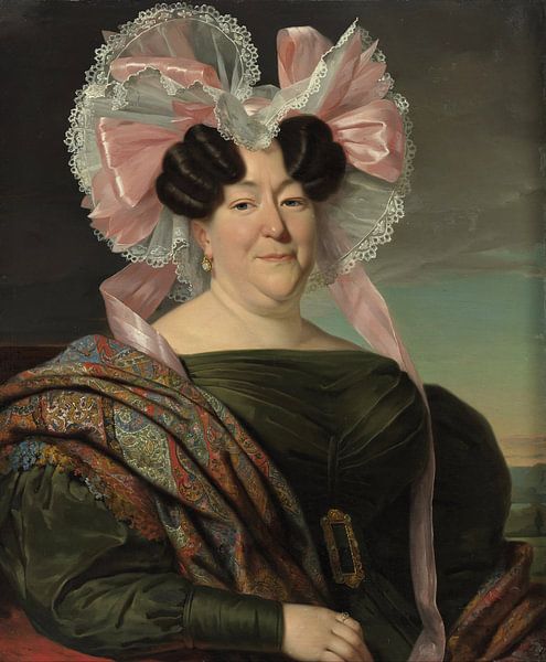 Porträt einer Dame, Jan Adam Kruseman von Meisterhafte Meister