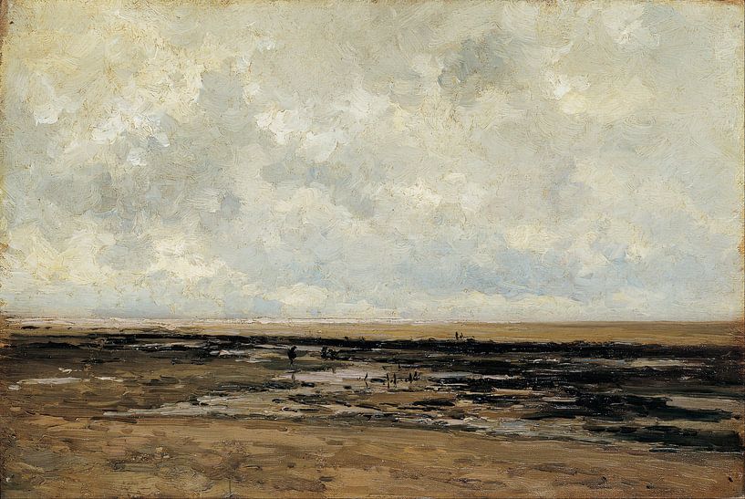 Carlos de Haes-Strand Villerville, Paysage antique par finemasterpiece