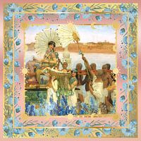 S.F. Remastered Blue Flowers Version of The Finding of Moses by Lawrence Alma-Tadema