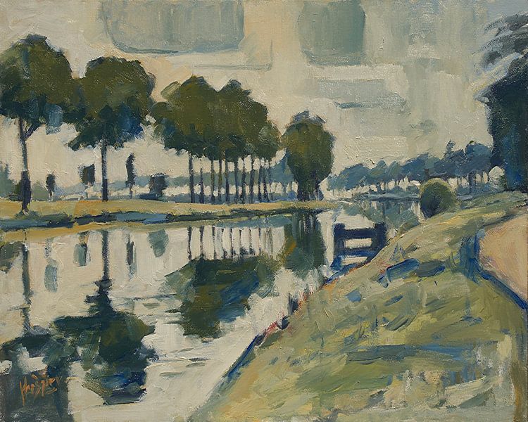 Fluvius Scheldt bei Avelgem-Scheldemeersen von Nop Briex