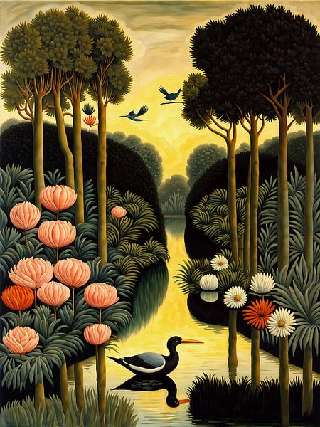 Blühende Lagune von Artclaud