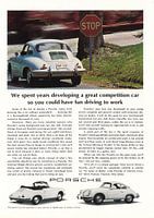 Werbung 1965 Porsche convertible coupe
