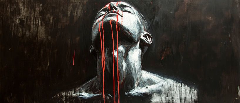 Blutige Stille – Ausdruck der Verzweiflung von Poster Art Shop