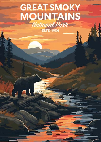 Smoky Mountain Sunset by Silvina Khan