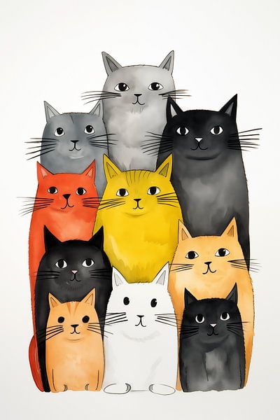 Dessin de chat par Preet Lambon