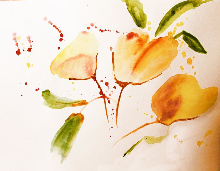 abstracte bloemen van M.A. Ziehr