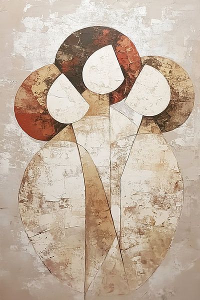 Rustgevend Aards Abstract van Zen en Meer