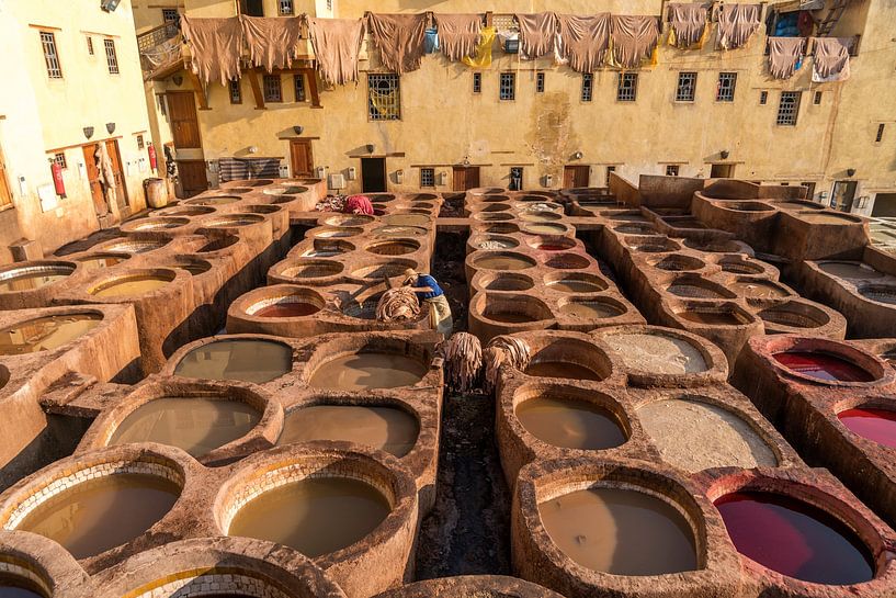 Gerberei Tannerie Chouara, Fes el Bali, Marokko von Peter Schickert