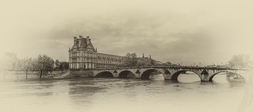 Pont Royal Brücke über die Seine in Paris von Toon van den Einde