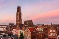 Kathedrale von Utrecht bei Abendrot