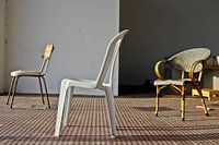 Stoelen vismarkt Alvor.