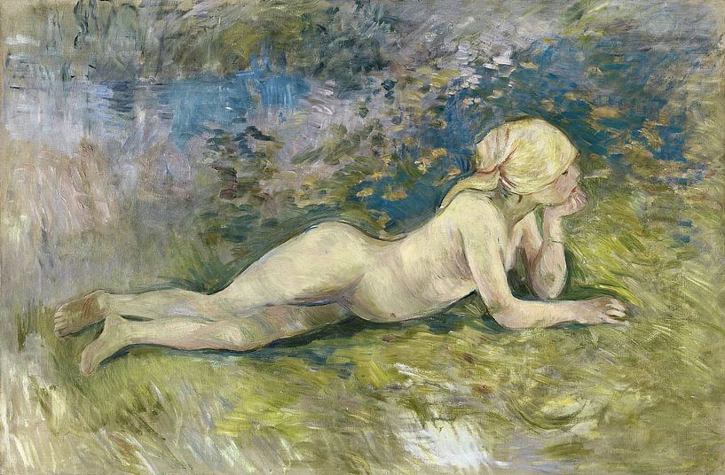 Liegender Akt einer Hirtin, Berthe Morisot von Meisterhafte Meister
