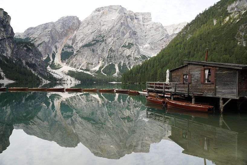 Lago di Braies - Italy by Gerard Van Delft