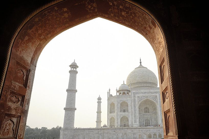 view through to Taj Mahal by evening light by Karel Ham