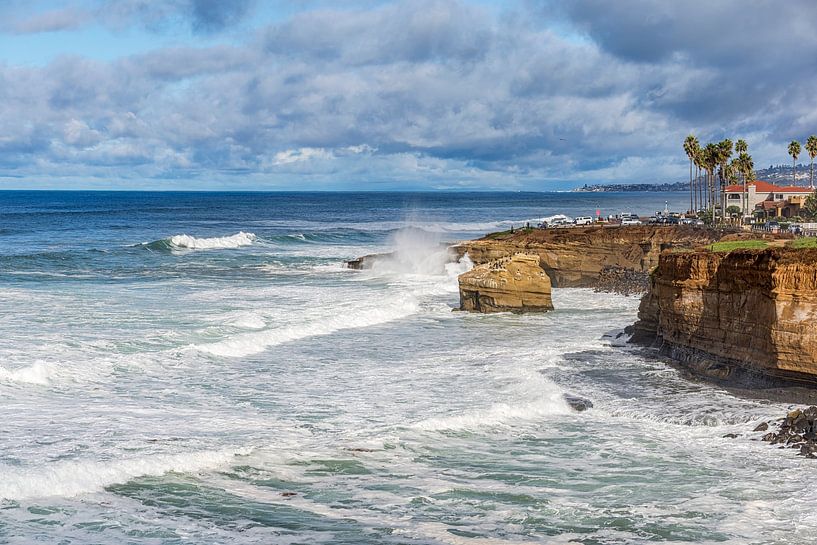 Winter Majesteit - Natuurpark Sunset Cliffs van Joseph S Giacalone Photography