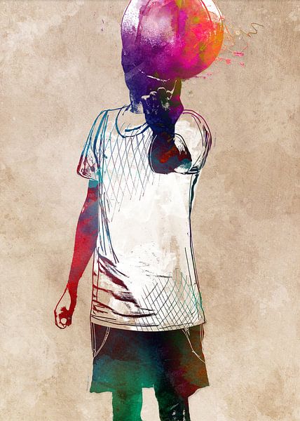 Basketball 5 Sport Kunst #Basketball von JBJart Justyna Jaszke