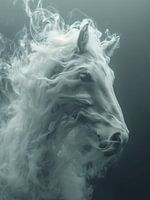 Cheval fumant : une beauté éthérée