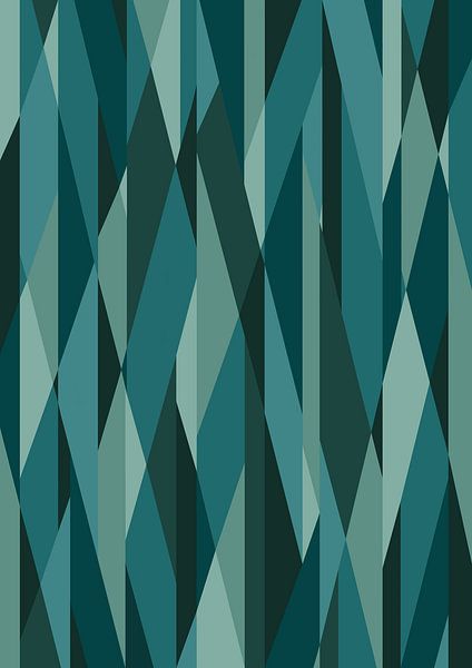 Geometrisches Türkis von Ela Szczepaniak