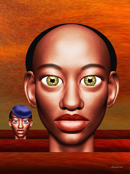 Couleurs africaines par Ton van Hummel (Alias HUVANTO)