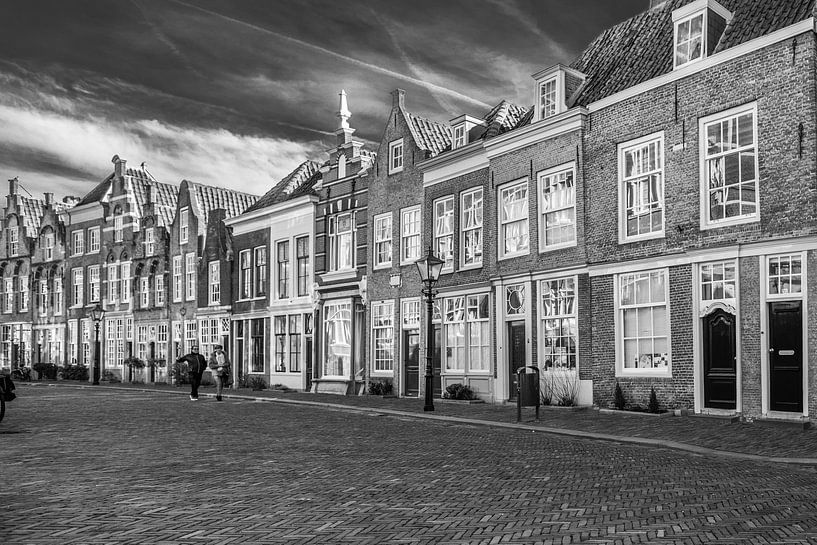 The old town of Dordrecht in black and white by Petra Brouwer