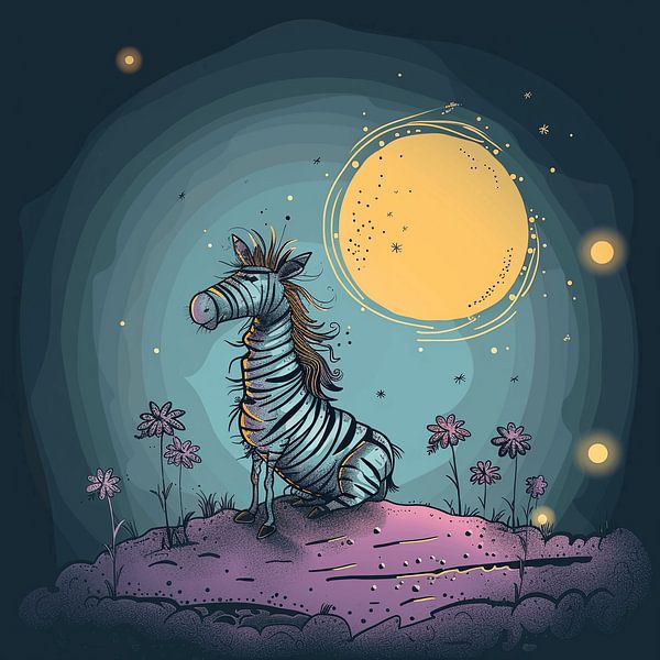 Zebra Glückseligkeit von Karina Brouwer