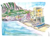 Marina Grande Capri quiet morning with boats and waterfront