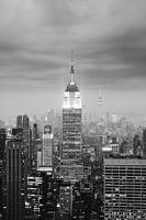 Crépuscule de l'Empire State (Noir Blanc)