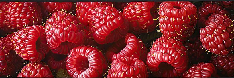 Malen von Himbeeren von Blickfänger Gemälde