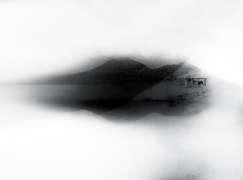 Japanese Mountain Landscape Japandi by FRESH Fine Art