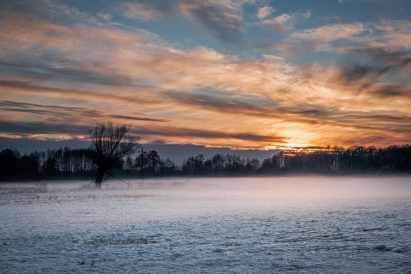 Winter sunset by Jesper Drenth Fotografie