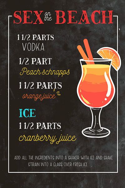 Sex On The Beach Drink von ColorDreamer
